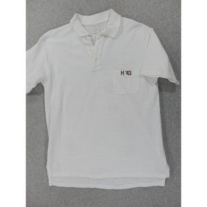 Harvard‎ Crimson University Class Of 1943 Polo Shirt (Men's Medium) White